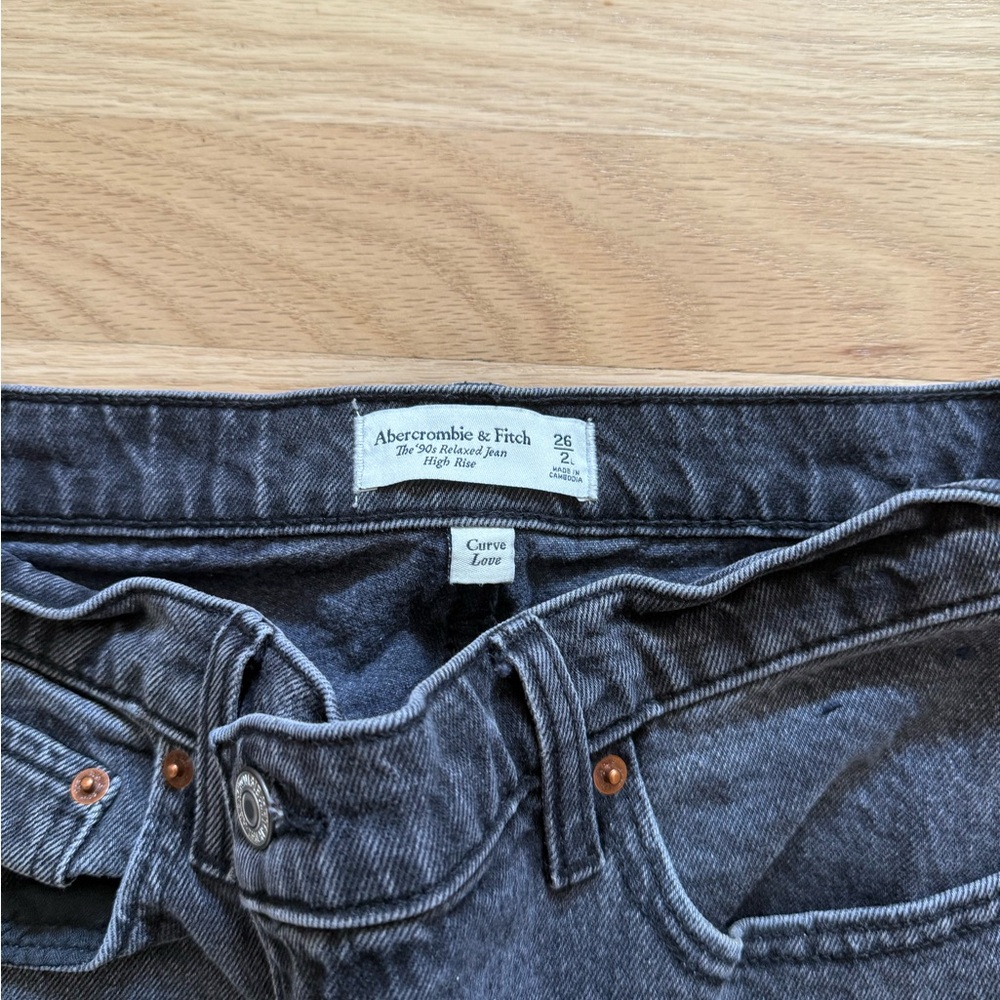 Abercrombie & Fitch High Rise Gray Jeans